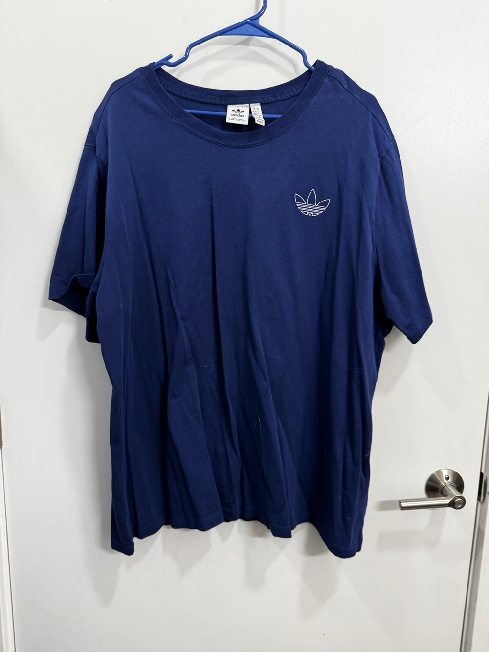 adidas Navy Short Sleeve Trefoil T‑Shirt